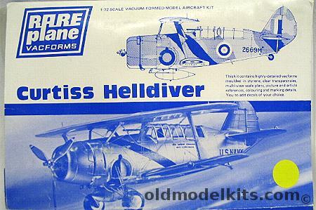Rareplane 1/72 Curtiss SBC-3 or SBC-4 Helldiver plastic model kit